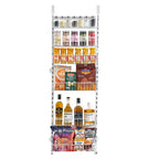 VEVOR Over the Door Pantry Organizer, 6-Tier Pantry Organization and Storage, Heavy-Duty Steel Hanging Spice Rack, White