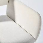 Chaise de bureau pivotante réglable Homy Casa avec accoudoirs rembourrés, siège tapissé pour petits espaces