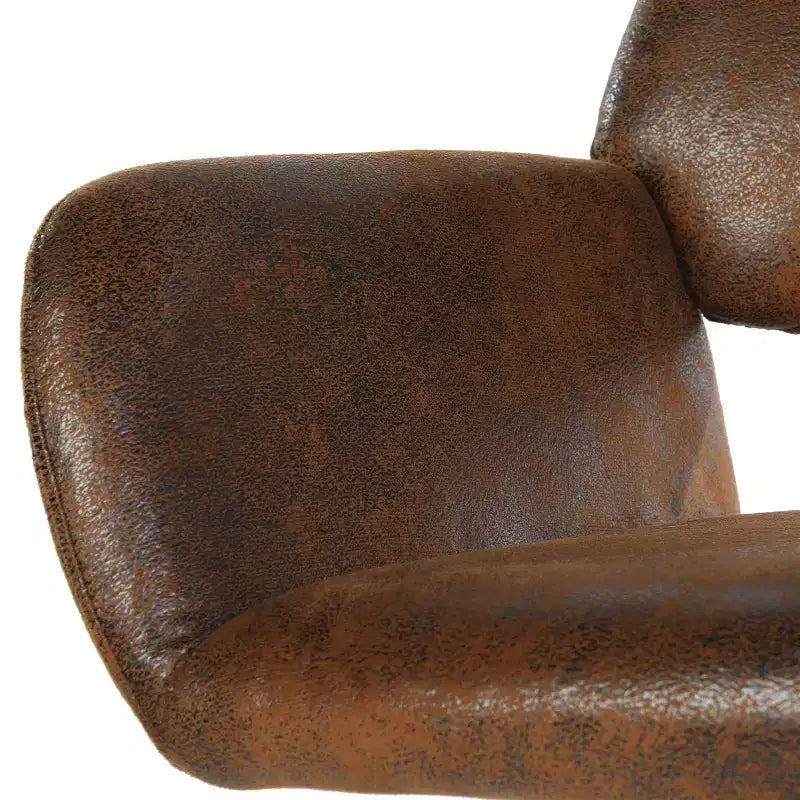 Chaise de bureau pivotante réglable Homy Casa avec accoudoirs rembourrés, siège tapissé pour petits espaces