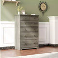 Karl Home 6-Drawer Grey Particle Board 31.5in. W Chest of Drawer