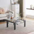 Aubai Glass Top Coffee Table