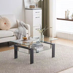 Aubai Glass Top Coffee Table