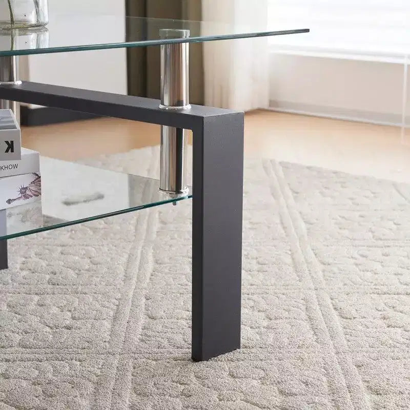 Table basse en verre Aubai