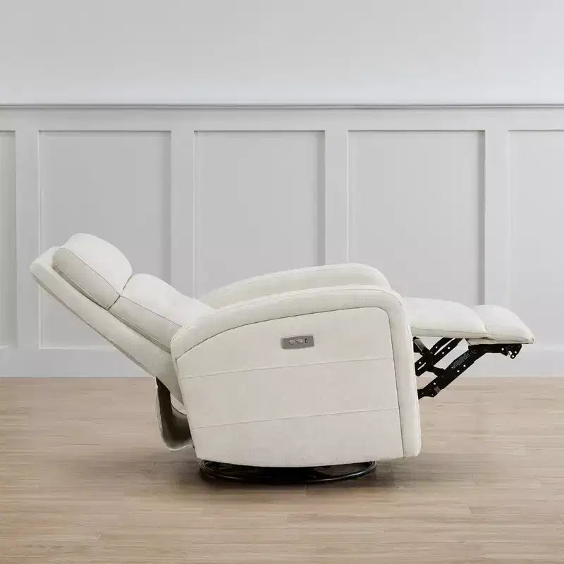 Fauteuil inclinable, pivotant et à bascule Spruce & Spring Power Glider pour chambre de bébé