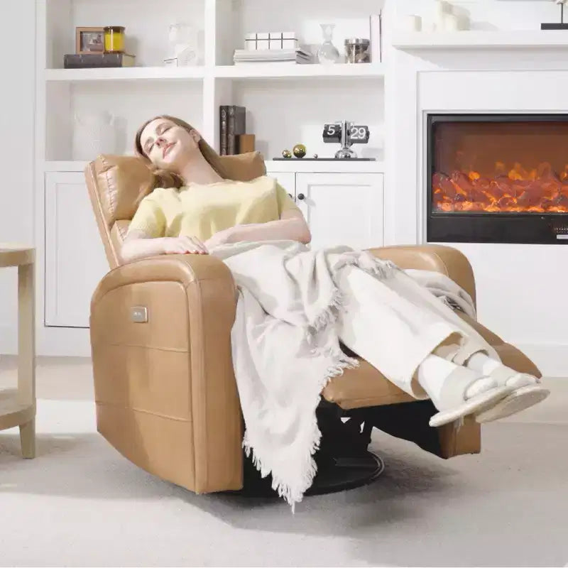 Fauteuil inclinable, pivotant et à bascule Spruce & Spring Power Glider pour chambre de bébé