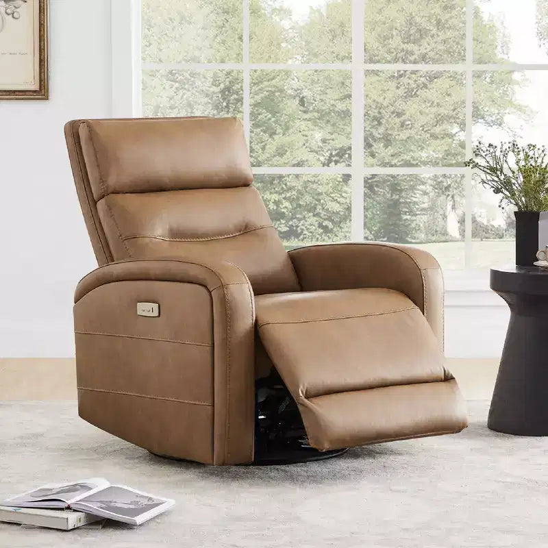 Fauteuil inclinable, pivotant et à bascule Spruce & Spring Power Glider pour chambre de bébé