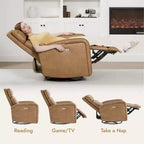 Fauteuil inclinable, pivotant et à bascule Spruce & Spring Power Glider pour chambre de bébé