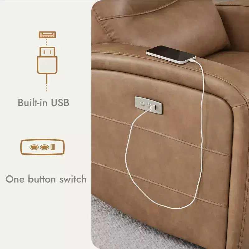 Fauteuil inclinable, pivotant et à bascule Spruce & Spring Power Glider pour chambre de bébé