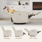 Fauteuil inclinable, pivotant et à bascule Spruce & Spring Power Glider pour chambre de bébé