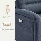 Fauteuil inclinable, pivotant et à bascule Spruce & Spring Power Glider pour chambre de bébé
