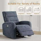 Fauteuil inclinable, pivotant et à bascule Spruce & Spring Power Glider pour chambre de bébé