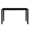 Auriona Glass Top Metal Base Dining Table