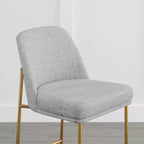 Tabouret de bar moderne Spruce&Spring de 68,5 cm de hauteur de comptoir avec structure dorée - Lot de 2