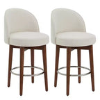 Spruce&Spring Lot de 2 tabourets de bar pivotants de 66 cm (hauteur comptoir)