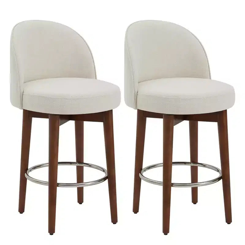 Spruce&Spring Lot de 2 tabourets de bar pivotants de 66 cm (hauteur comptoir)