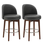 Spruce&Spring Lot de 2 tabourets de bar pivotants de 66 cm (hauteur comptoir)
