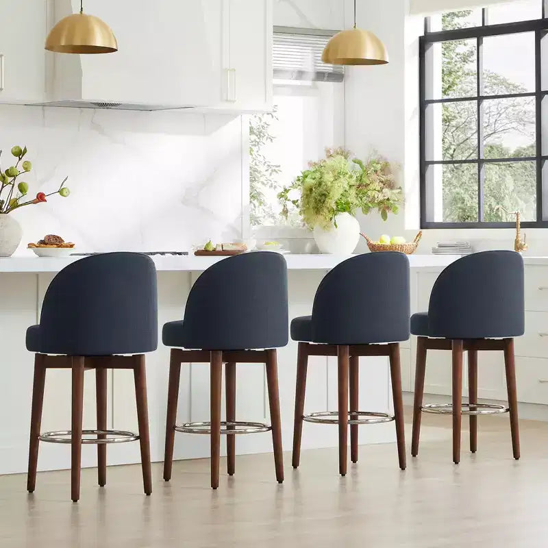 Spruce&Spring Lot de 2 tabourets de bar pivotants de 66 cm (hauteur comptoir)