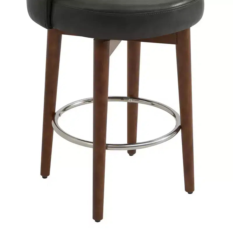 Spruce&Spring Lot de 2 tabourets de bar pivotants de 66 cm (hauteur comptoir)