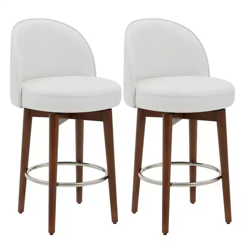 Spruce&Spring Lot de 2 tabourets de bar pivotants de 66 cm (hauteur comptoir)