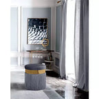 Meridian Furniture, Pouf/Tabouret en velours Yasmine