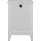 Table de chevet avec 2 tiroirs de rangement, facile à monter, table d'appoint de style vintage pour chambre, salon, bureau, blanc