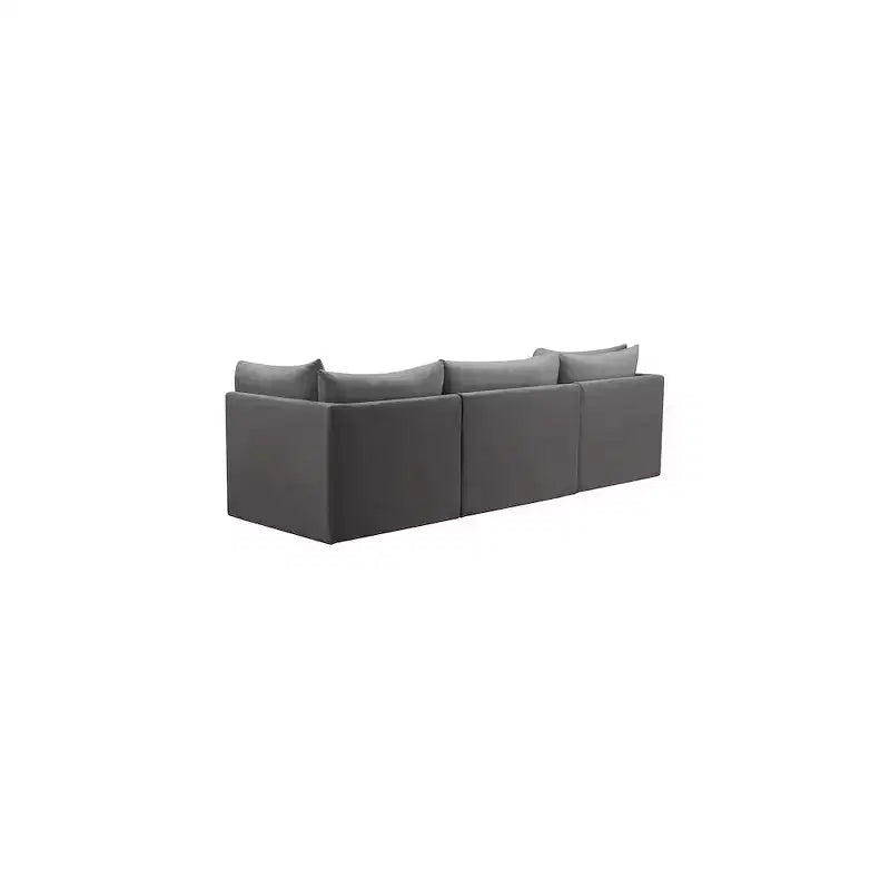 Meridian Furniture, Canapé modulable en velours Jacob