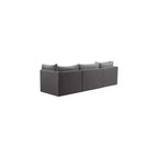 Meridian Furniture, Canapé modulable en velours Jacob