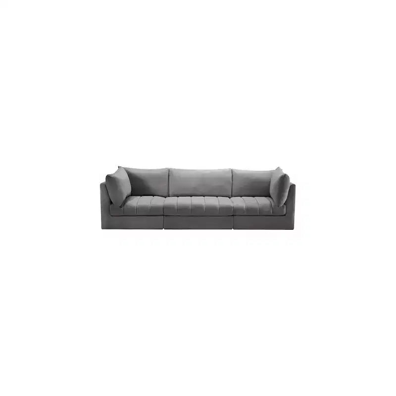 Meridian Furniture, Canapé modulable en velours Jacob