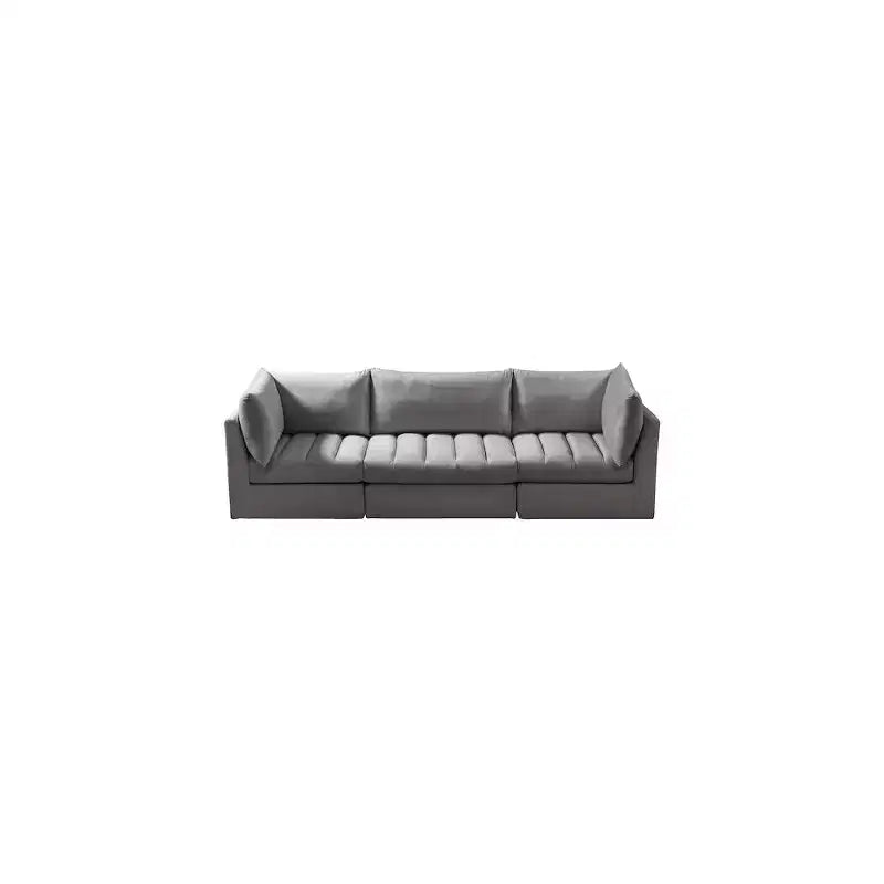 Meridian Furniture, Canapé modulable en velours Jacob