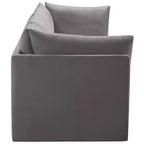 Meridian Furniture, Canapé modulable en velours Jacob