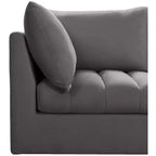 Meridian Furniture, Canapé modulable en velours Jacob
