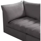 Meridian Furniture, Canapé modulable en velours Jacob