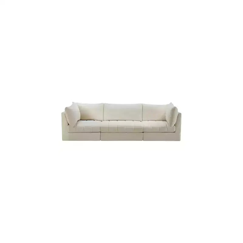 Meridian Furniture, Canapé modulable en velours Jacob