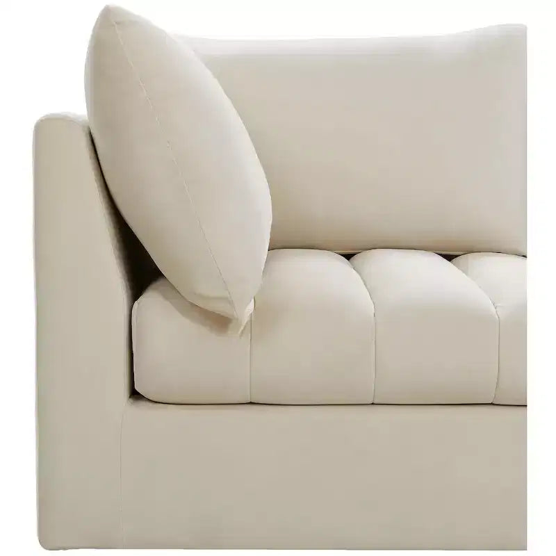 Meridian Furniture, Canapé modulable en velours Jacob
