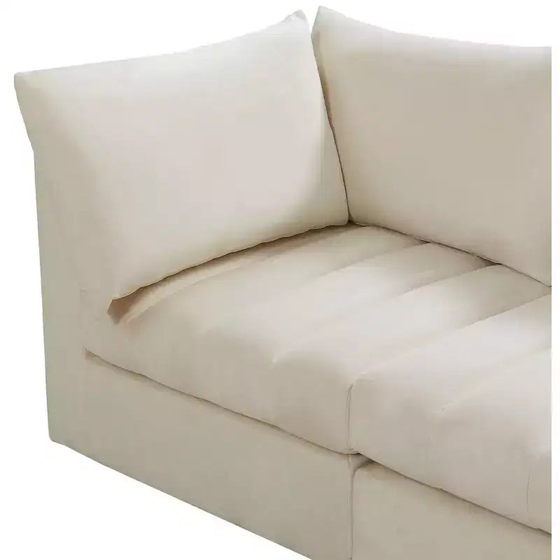 Meridian Furniture, Canapé modulable en velours Jacob