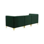 Meridian Furniture, Canapé modulable en velours Alina