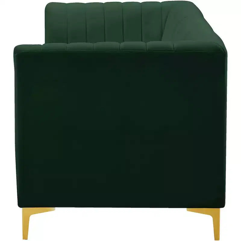 Meridian Furniture, Canapé modulable en velours Alina
