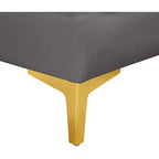 Meridian Furniture, Canapé modulable en velours Alina