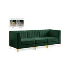 Meridian Furniture,Alina Velvet Modular Sofa