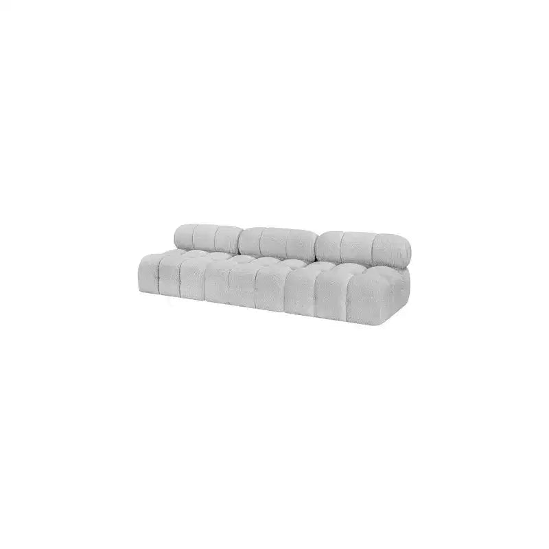 Meridian Furniture, Canapé modulable Ames en tissu bouclé gris