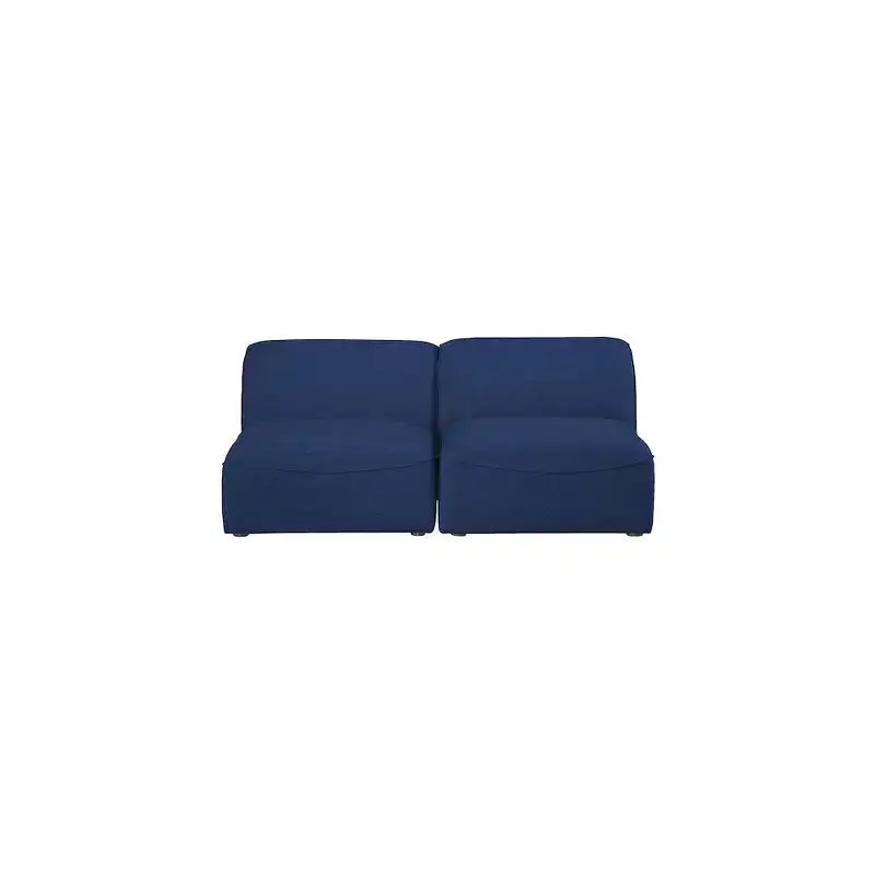 Meridian Furniture, Canapé modulable Miramar en tissu texturé lin résistant