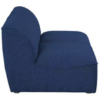 Meridian Furniture, Canapé modulable Miramar en tissu texturé lin résistant
