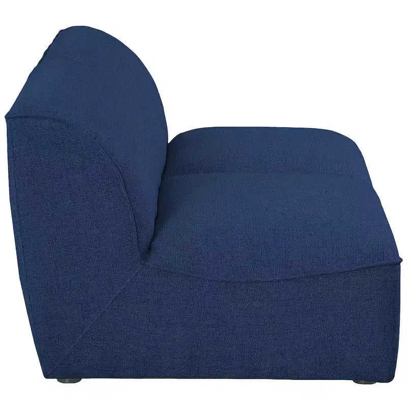 Meridian Furniture, Canapé modulable Miramar en tissu texturé lin résistant