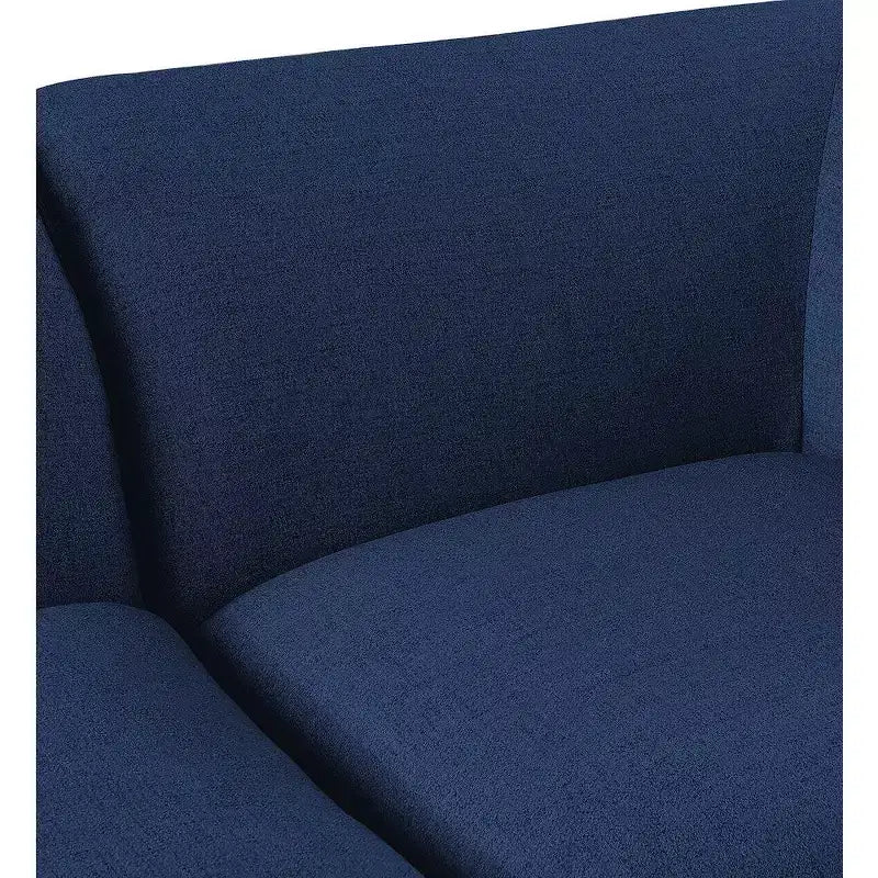 Meridian Furniture, Canapé modulable Miramar en tissu texturé lin résistant