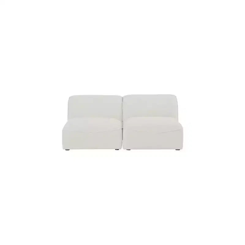Meridian Furniture, Canapé modulable Miramar en tissu texturé lin résistant