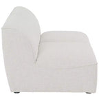 Meridian Furniture, Canapé modulable Miramar en tissu texturé lin résistant