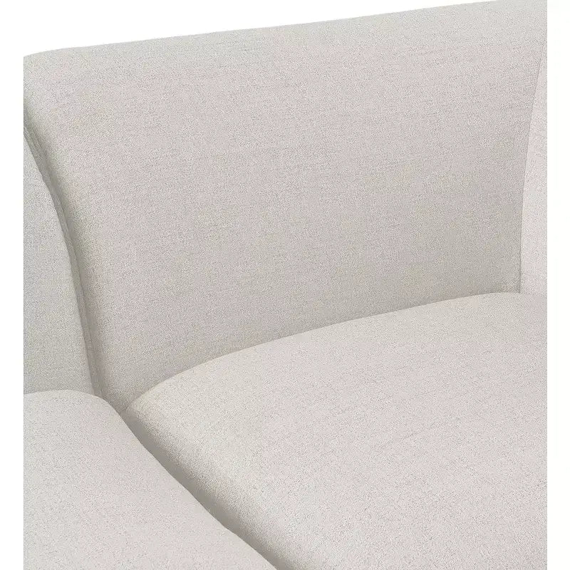 Meridian Furniture, Canapé modulable Miramar en tissu texturé lin résistant