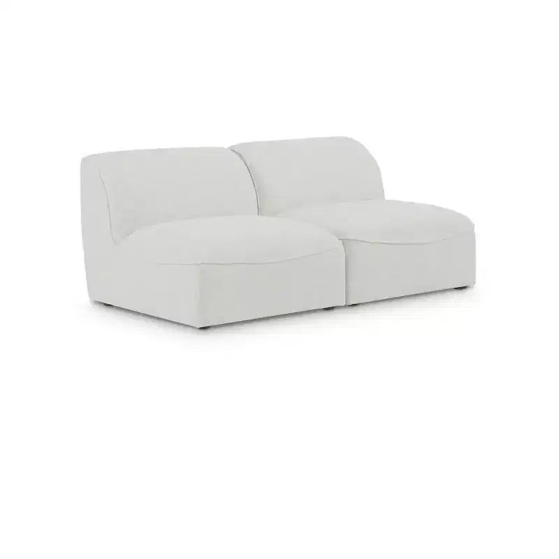 Meridian Furniture,Miramar Durable Linen Textured Modular Sofa