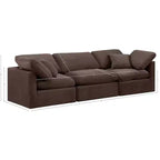 Meridian Furniture, Canapé modulaire en velours marron Indulge