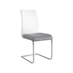 Chintaly Imports, chaise latérale cantilever moderne à dossier profilé bicolore – lot de 4